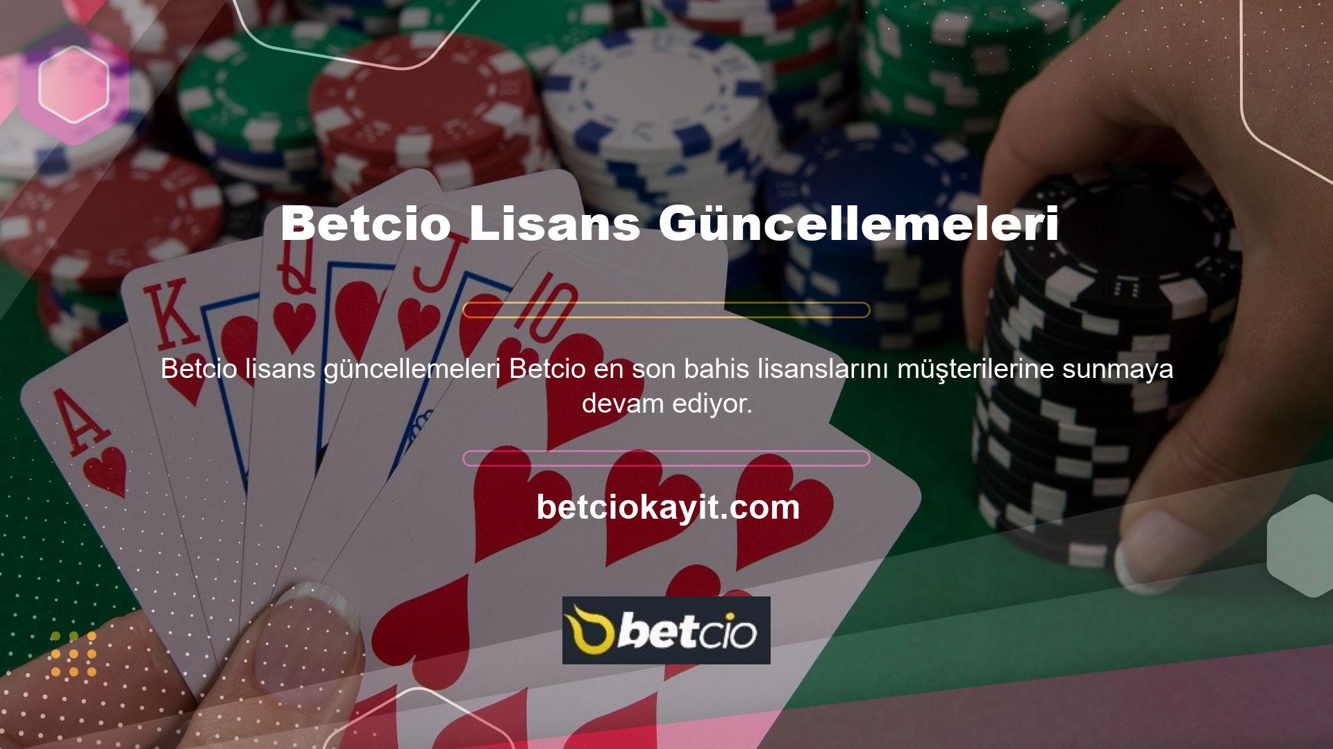 Betcio Yeni Adres Bahis Sitesi Canlı Bahis Sitesi Betcio Yeni Adresinin Profesyonel Hizmet Yaklaşımı var, O ve Oyuncularının Güvenliği Çok ciddiye aldık